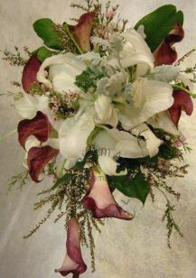 Wedding Bouquet of Lilium and Zantedeschia - CODE 7111